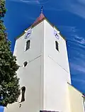 Věž katolického kostela