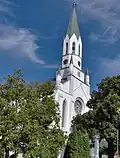 Věž evangelického kostela