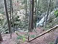 Pohled na vodopád shora