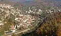 Pohled z rozhledny na Bílovice nad Svitavou