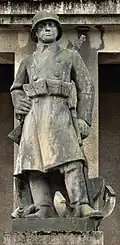 Ženista, 1924–1926 (sochy na fasádě budovy MNO, Praha)