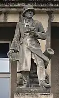 Dělostřelec, 1924–1926 (sochy na fasádě budovy MNO, Praha)