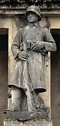 Pěšák, 1924–1926 (sochy na fasádě budovy MNO, Praha)