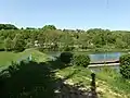 Hráz rybníka Kapřín