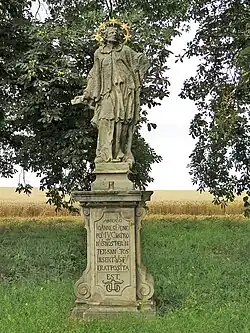 Březovice, socha svatého Jana Nepomuckého.jpg