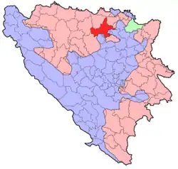 Doboj na mapě
