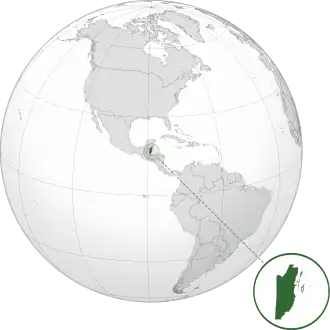 Poloha Belize