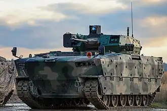 Prototyp BVP Borsuk s bezosádkovou věží ZSSW-30 v roce 2022.