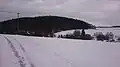 Umístění pod Hůreckou věží (446 m)