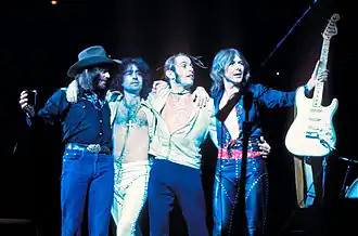 Bad Company v roce 1976 Zleva: Boz Burrell, Paul Rodgers, Simon Kirke, Mick Ralphs