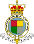 Detail badge vrchního guvernéra Návětrných ostrovů (1886–1907)