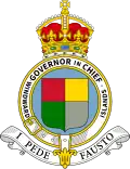 Detail badge vrchního guvernéra Návětrných ostrovů (1907–1953)