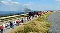 Příjezd vlaku do konečné stanice Brockenbahn