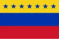Venezuelská vlajka (1814 a 1817), ale se stejně širokými pruhy Poměr stran: 2:3