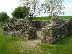 Bývalá strážní věž 52A poblíž mílové pevnosti Milecastle 52
