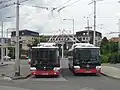Dvojice vozů Škoda 30Tr v Banské Bystrici