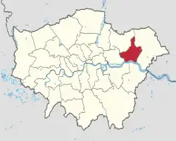 Barking a Dagenham na mapě