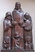 Barlach, Magdeburský pomník (Magdeburger Ehrenmal) (1928/1929, dub, Werkverz. II, č. 439)