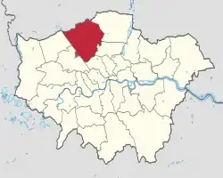 Barnet na mapě