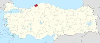 Poloha Bartinské provincie