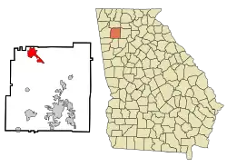 Adairsville na mapě