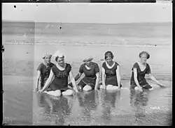 Bathing in the sea