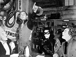 Batmanovi filmoví protivníci (zleva): Tučňák, Rébus, Kočičí žena a Šprýmař