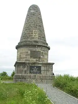 Lipanská mohyla na vrcholu Lipské hory