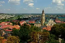 Pohled na město z hradního vrchu