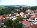 Ulice Dlouhá a Plechamr na severozápadě
