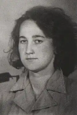 Vazební fotografie Bedřišky Synkové (1954)