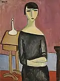 Bedřich Piskač Dívka v černých šatech (1926)