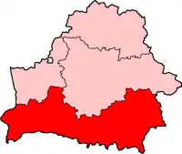Diecéze pinská na mapě