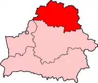 Diecéze vitebská na mapě