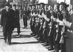 Inspekce jednotky Běloruské pomocné policie na okupovaném území Běloruska (mezi roky 1942-1943)