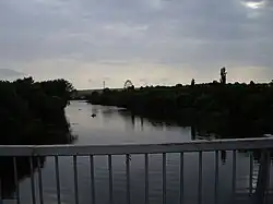 Řeka protékající městem Bělaja Kalitva