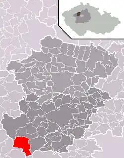 Běleč na mapě