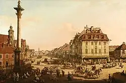 Krakovské předměstí, malba z roku 1767