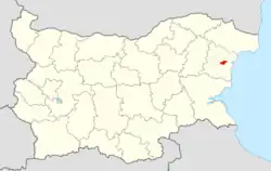 Obština na mapě Bulharska
