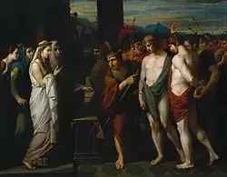 Pylades a Orestes před Ifigenií (Pylades and Orestes Brought as Victims before Iphigenia), 1766