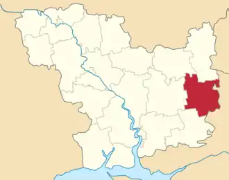 Poloha rajónu v Mykolajivské oblasti