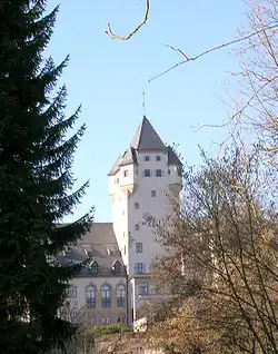 Pohled na hlavní zámeckou věž