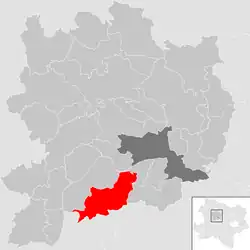 Bergern im Dunkelsteinerwald na mapě