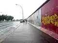 Zbytky zdi poblíž stanice Berlin Ostbahnhof, srpen 2006