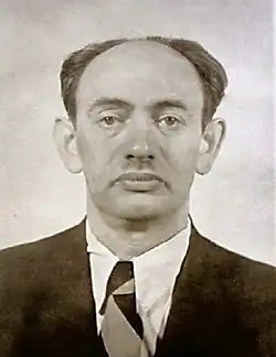 Vězeňská identifikační fotografie z roku 1957