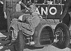 Bernd Rosemeyer před startem v Brně (1935)