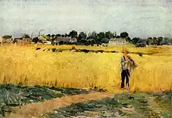 V obilném poli v Gennevilliers, 1875