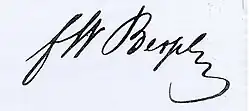Friedrich Wilhelm Bessel – podpis