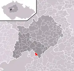 Běštín na mapě