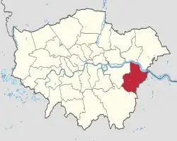 Bexley na mapě
